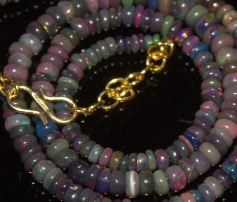 Opala Colar AAA+ Black Fire- 10 g - (1) #2.1