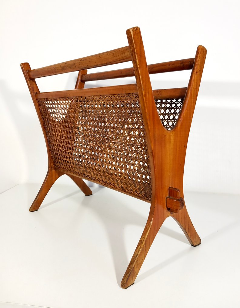 杂志架 - 复古设计 1950 - 木, 维也纳的稻草 #1.0