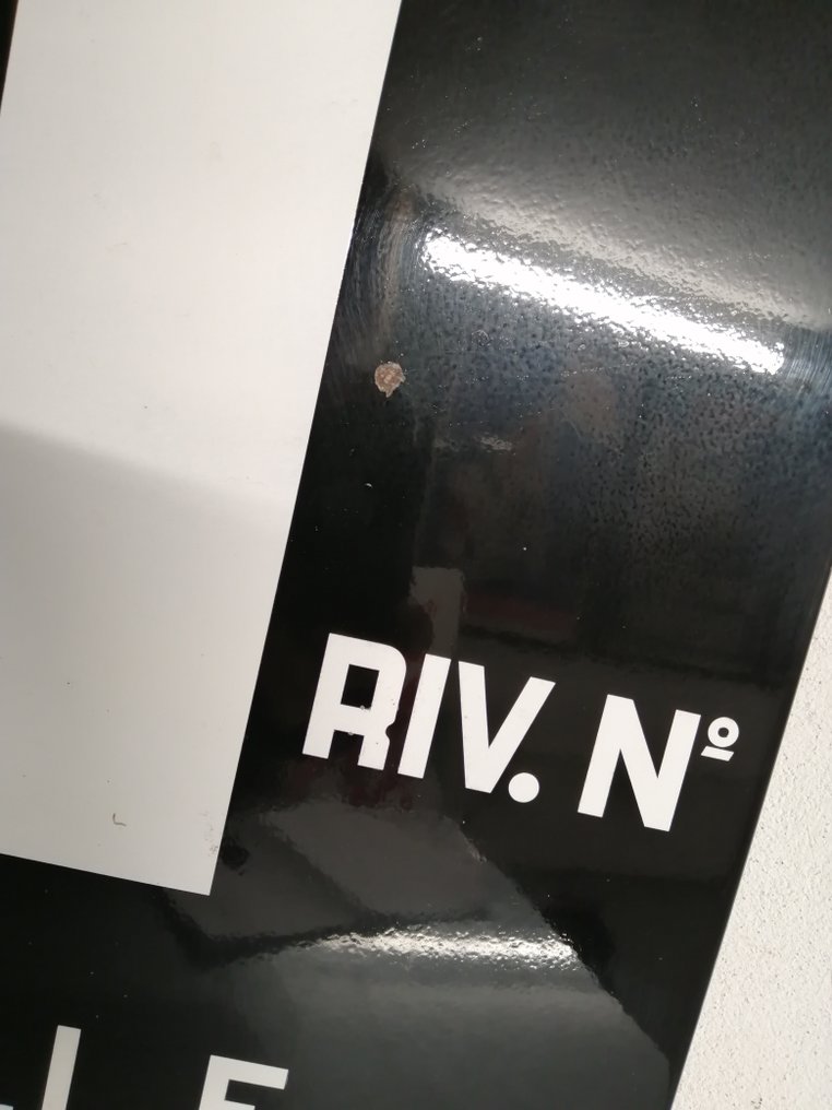 Πινακίδα - Sali e Tabacchi Riv. N. - Δεκαετία του '60 - Ιταλική Δημοκρατία - Σμάλτο #4.3