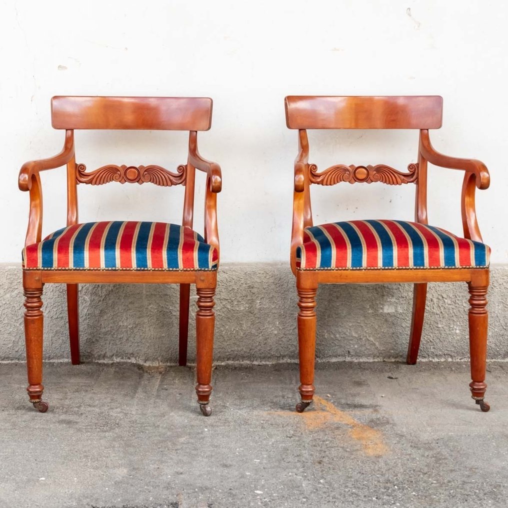 扶手椅子 - 红木 - 扶手椅对 #1.0