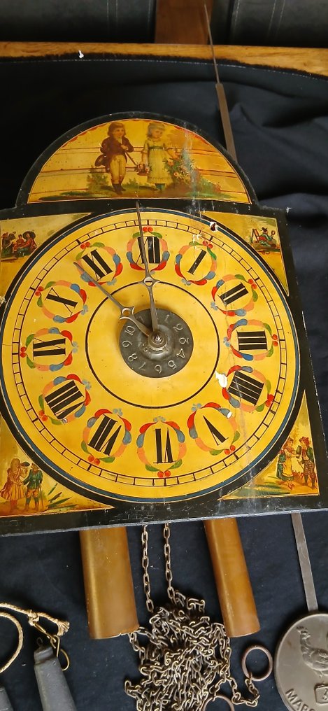 挂钟 -   木, 黄铜 - 1850-1900 #1.0