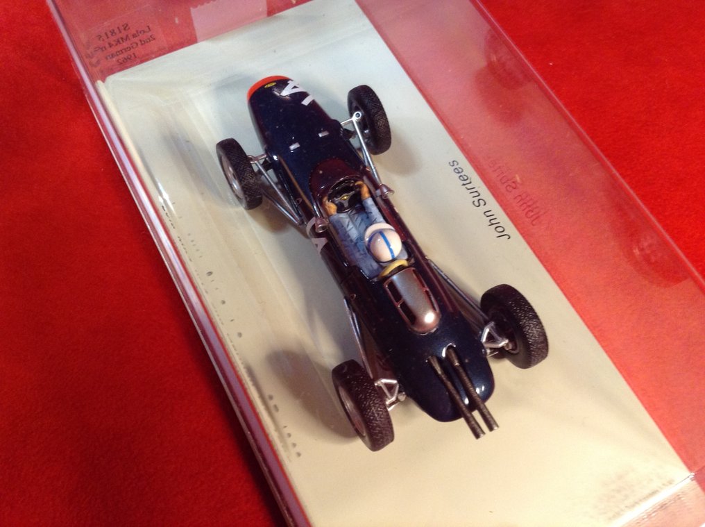 Spark 1:43 - Rennwagenmodell - ref. #S1815 Lola Mk4 Climax 2° German GP 1962 #14 John Surtees - Ausgezeichnete Qualität - Limitierte Edition - Heute schwer zu finden #3.2