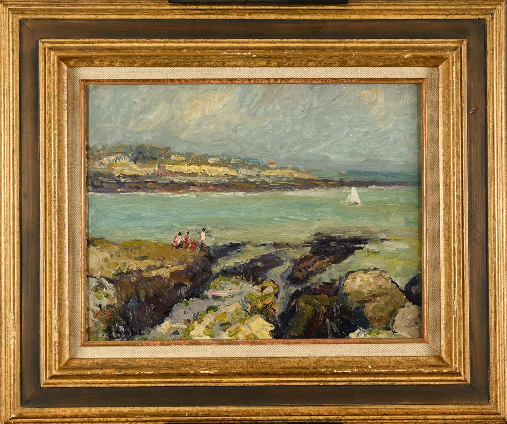 Albert Malet (1905-1986) - Voilier en Bretagne #2.1