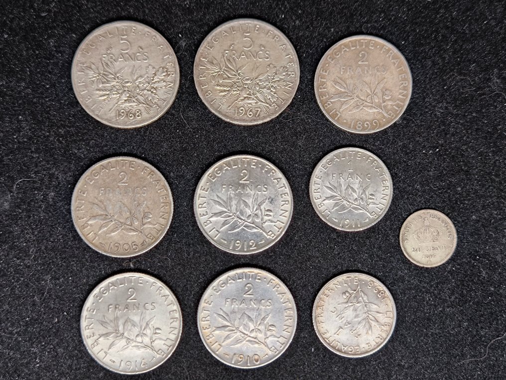 Ranska. Collection of coins (Ei pohjahintaa) #1.0