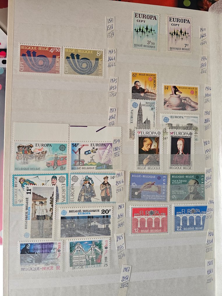 Ευρώπη CEPT  - Συλλογή, Mnh, μη ολοκληρωμένη, 1957/1990, με ποικιλία στην πρώτη φωτογραφία. #1.0