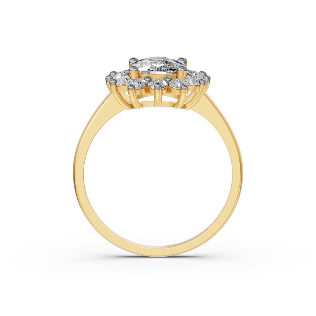 Bague - 14 carats Or jaune -  2.75ct. tw. Diamant (Cultivé en laboratoire) - Diamant #2.1