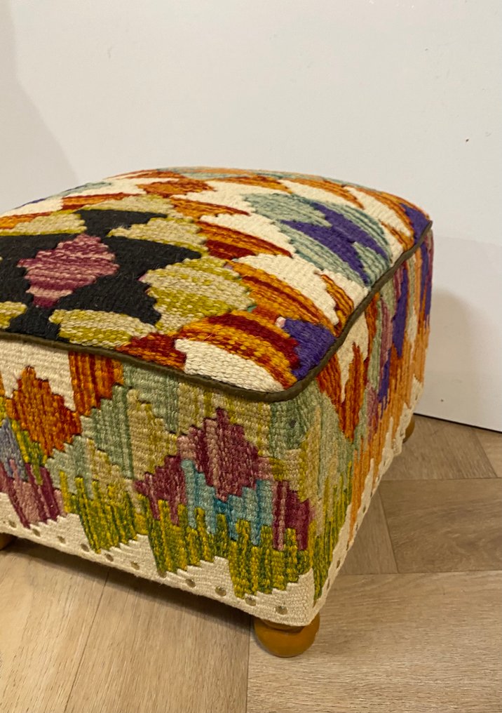 Pouffe - Wool, Wood #2.1