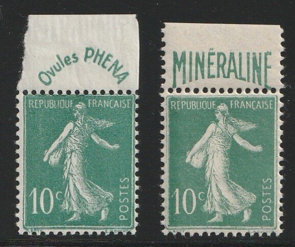 法国 1924/1926 - Phena et Mineraline - Yvert 188, 188A #1.0