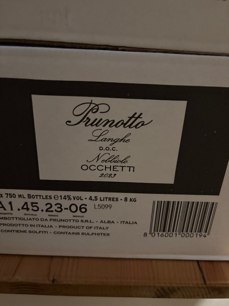 2023 Prunotto Nebbiolo Occhetti - Piamonte - 12 Botellas (0,75 L) #2.1