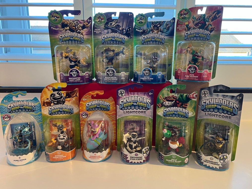 Statuetta di videogioco Skylanders Swap Force collection of 10 Rare Single Packs: Enchanted Hoot Loop, Quick Draw Rattle - 2010-2020 #1.0