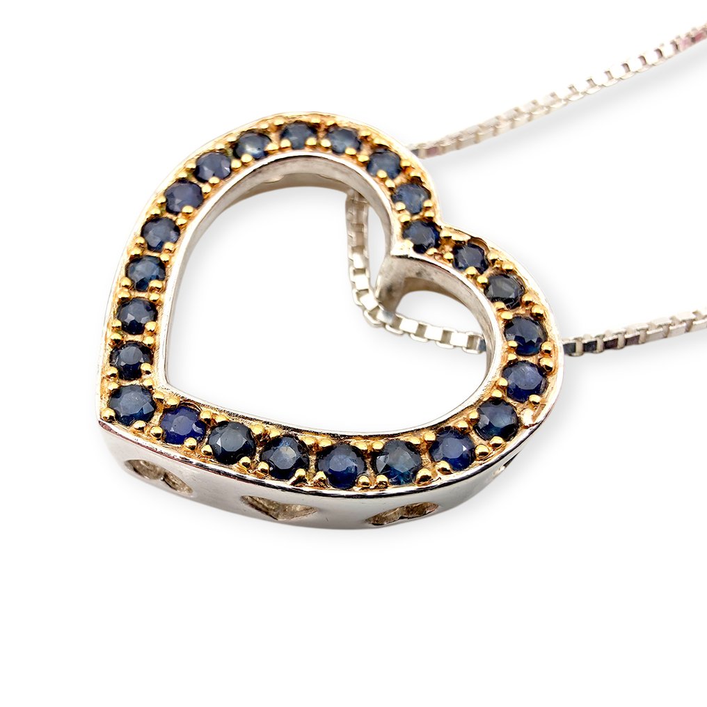 Sem preço de reserva - Colar Prata - Sapphire (Certificado) #3.2