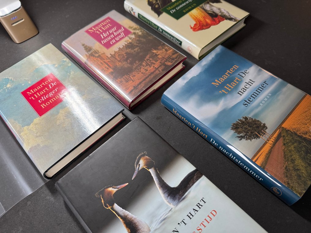 Maarten 't Hart - Lot met vijf gebonden eerste drukken - 1987-2019 #1.0