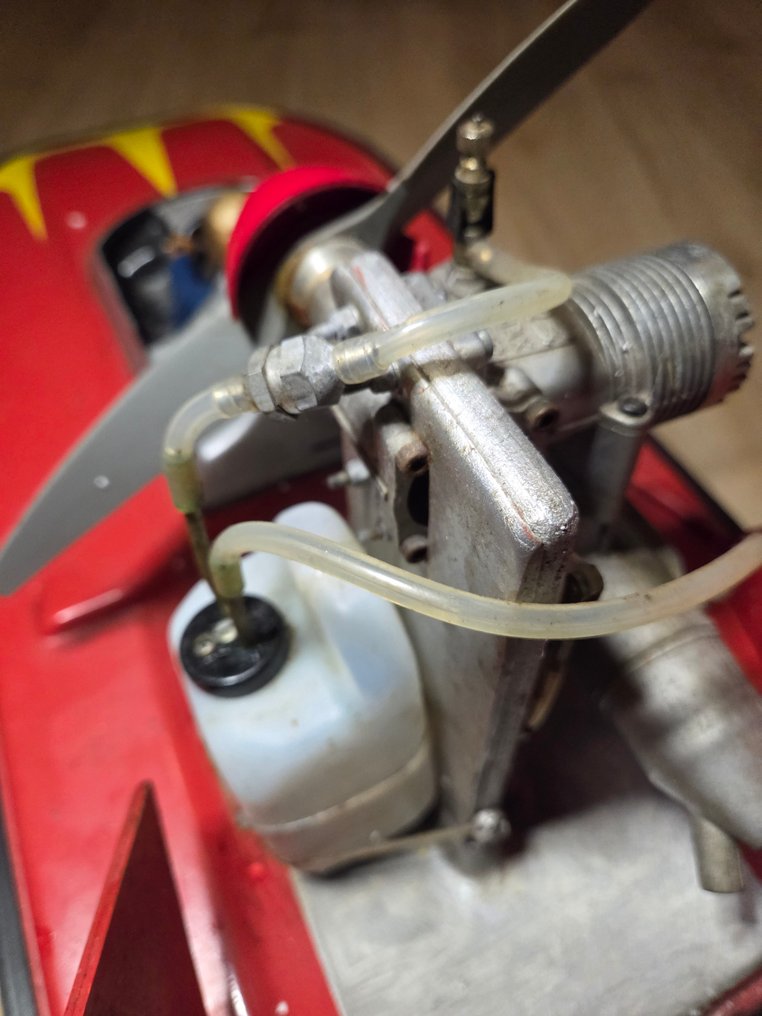 Modellboot - Vintage Retro zeldzame nitro Airboat Hovercraft Jaren 1970 met afstandsbediening #1.0