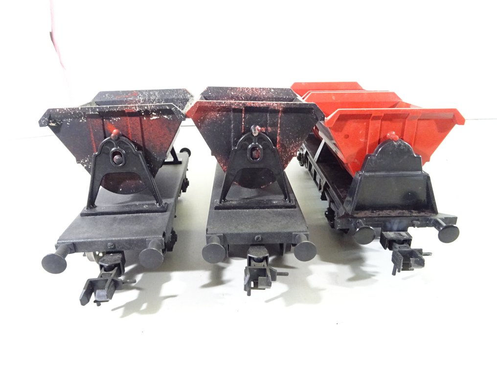 Märklin 1 - Wagon de marchandises pour trains miniatures (3) - 3 x wagon à ballast #4.3