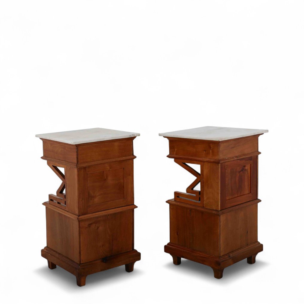 Szafka nocna - Dąb, Marmur #2.1