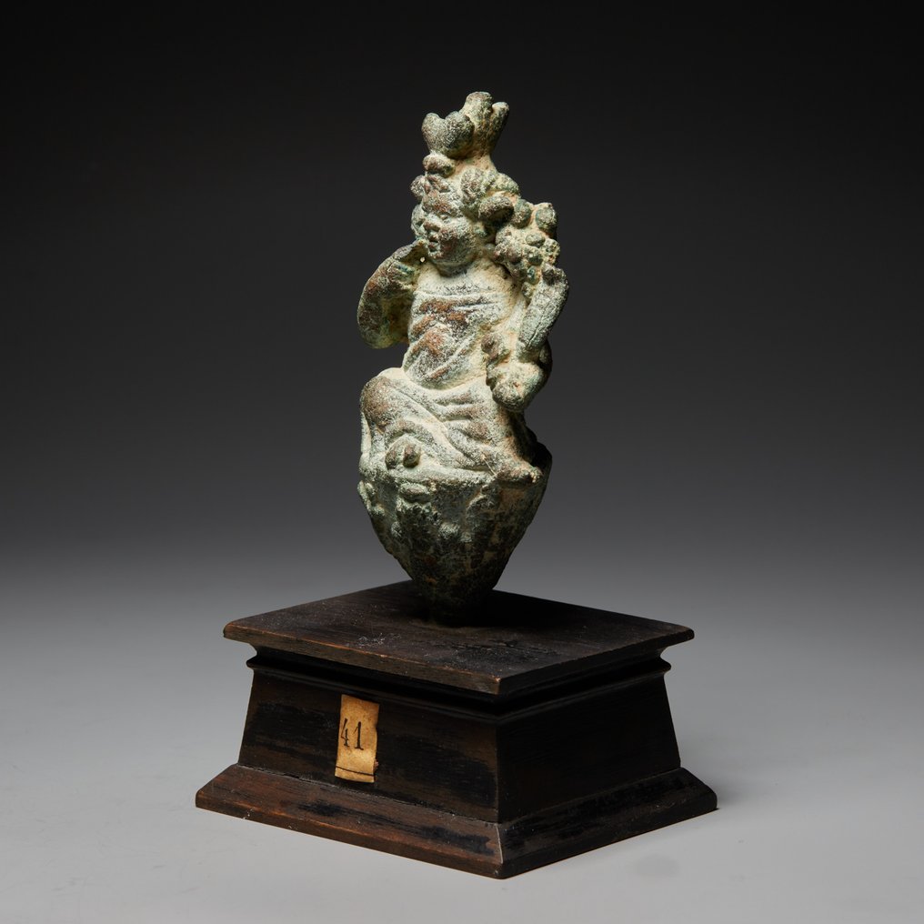 Αρχαία Αιγυπτιακή Μπρούντζος Άγαλμα του Χαρποκράτη. 2ος αιώνας π.Χ. - 1ος αιώνας μ.Χ. Ύψος 9,1 εκ. #2.1