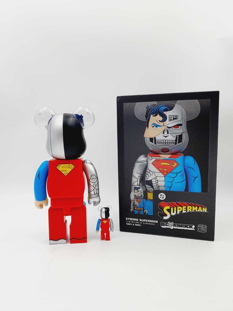 Medicom x Marvel - Be@rbrick Superman Cyborg 400% & 100% bearbrick 2025 #1.0
