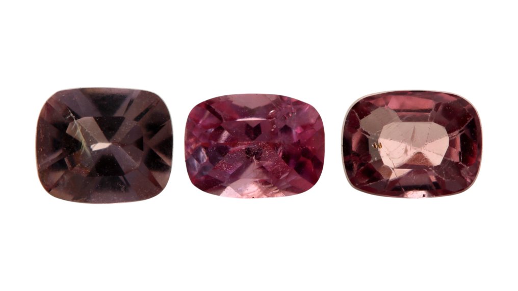 Ingen mindstepris - 3 pcs Violet, Lyserød Spinel - 1.73 ct - Instituto Gemólogico Español (IGE) #1.0