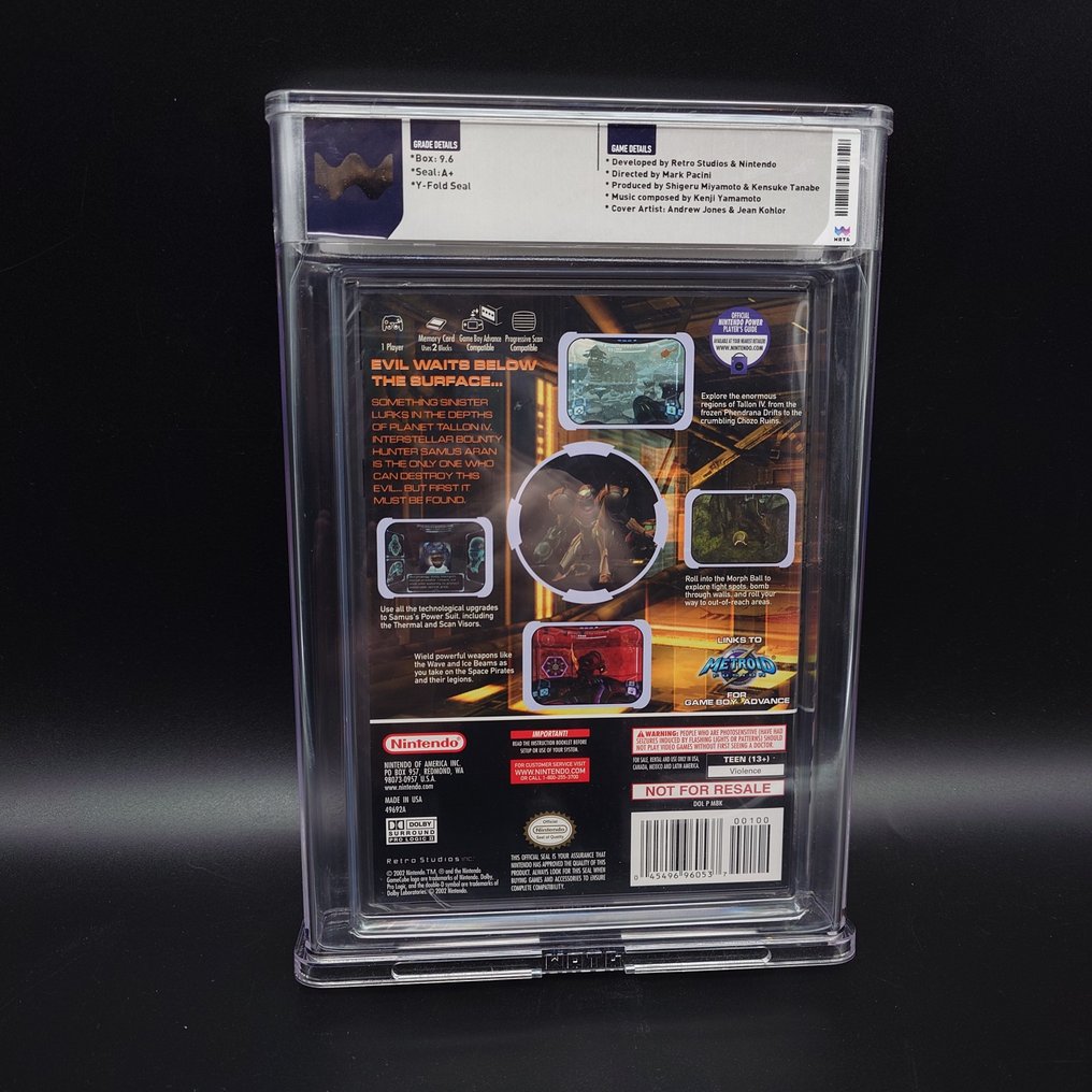 Nintendo - Gamecube - Wata 9.6 A+ Metroid Prime K-mart USA Factory Sealed New Graded - 电子游戏 - 原装盒未拆封 #1.0