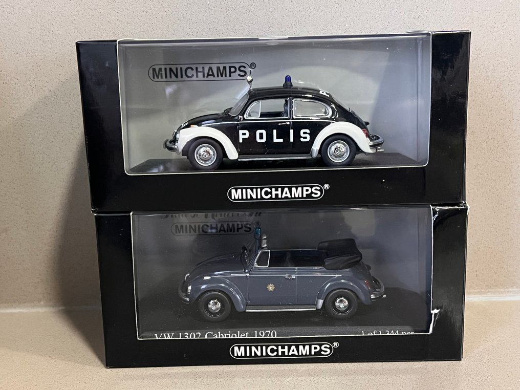 Minichamps 1:43 - Machetă mașină  (2) - Lot of 2 X VW: - VW 1302 & 1303 #1.0