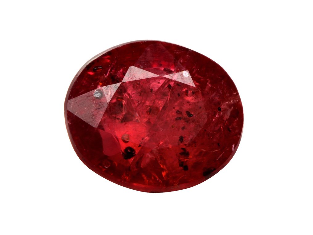 No reserve price Red, Orange Ruby  - 1.38 ct - Instituto Gemólogico Español (IGE) #1.0