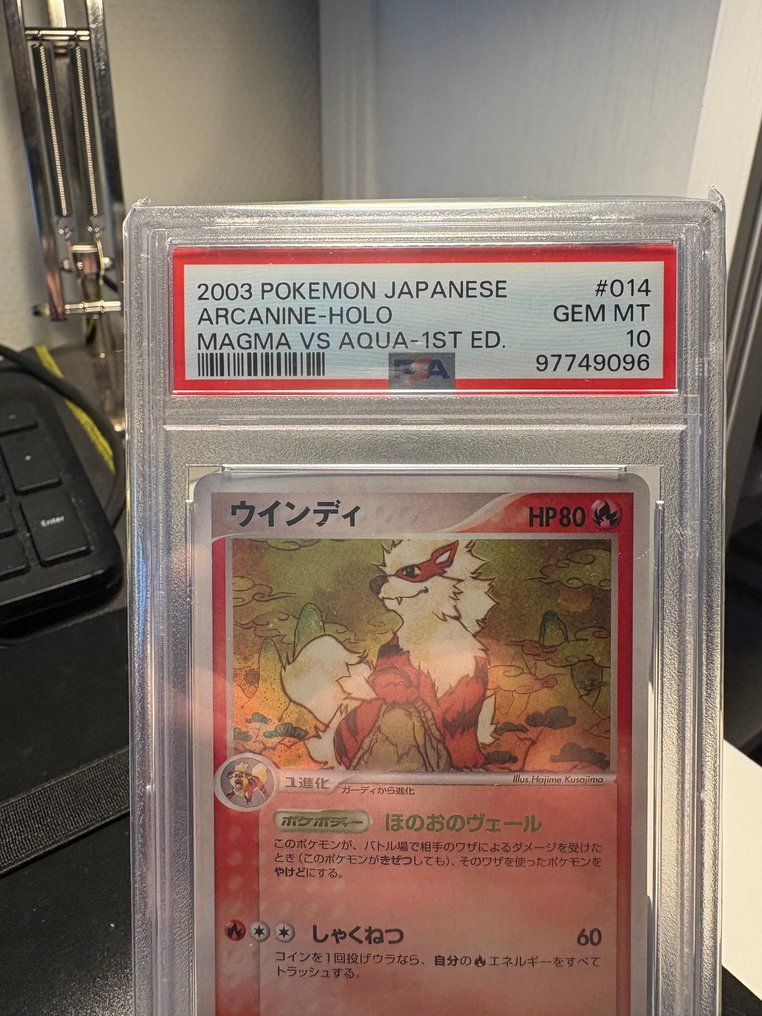Pokémon Graded card - Arcanine 014/080 Foil, Prima edizione - PSA 10 - Various sets #2.1