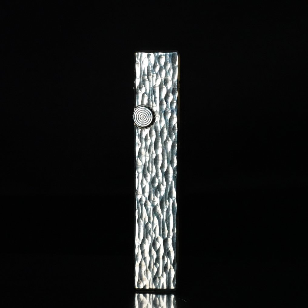 Dunhill - Bark Pattern Rollagas Lighter - Sans prix de réserve - Briquet - Plaqué argent #4.3