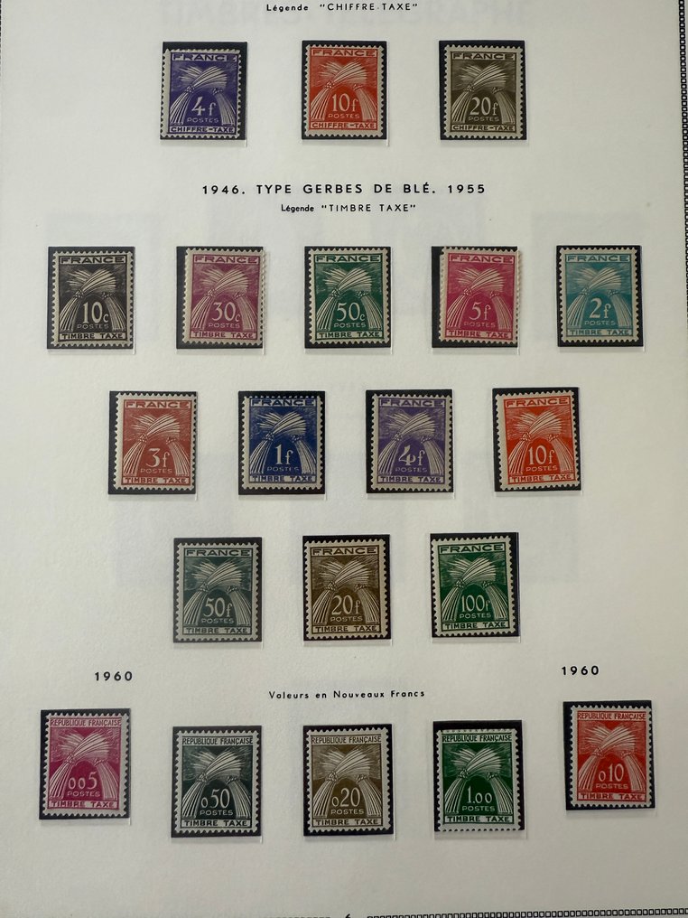 法国  - 集合“Taxes”在九成新及以上的回收情况——B/TB #4.3