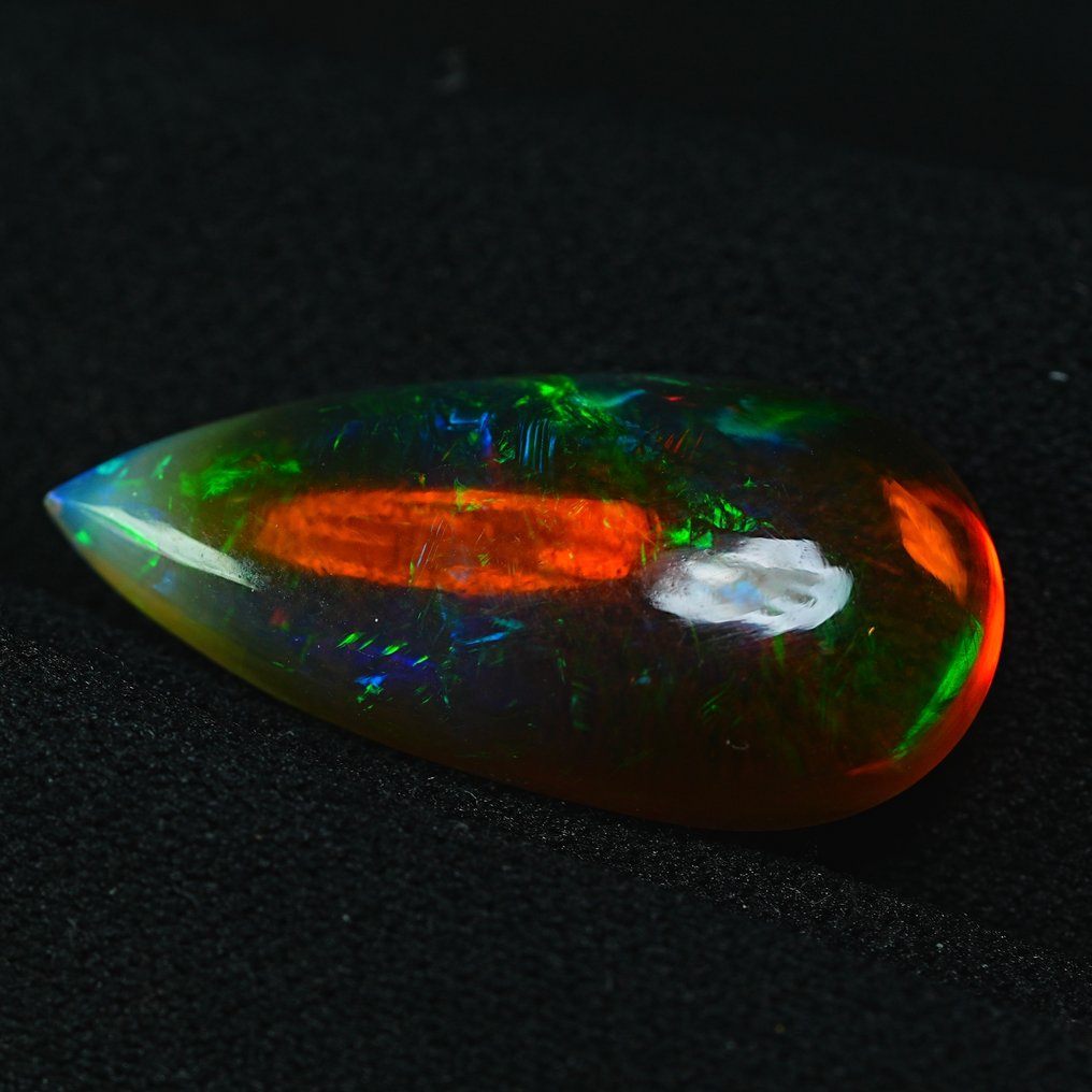 没有保留价 棕色 蛋白石  - 8.59 ct - 国际宝石研究院（IGI） - 稀有 Pinfire Flash #3.2