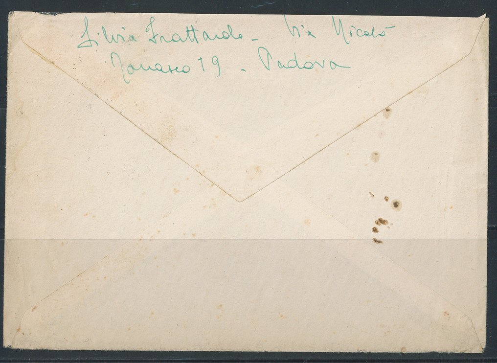 意大利王国  - 战争宣传50年代。'Aviazione'第11号 + P.A. 50分币棕色第11号，签署者为Raybaudi。 #1.0