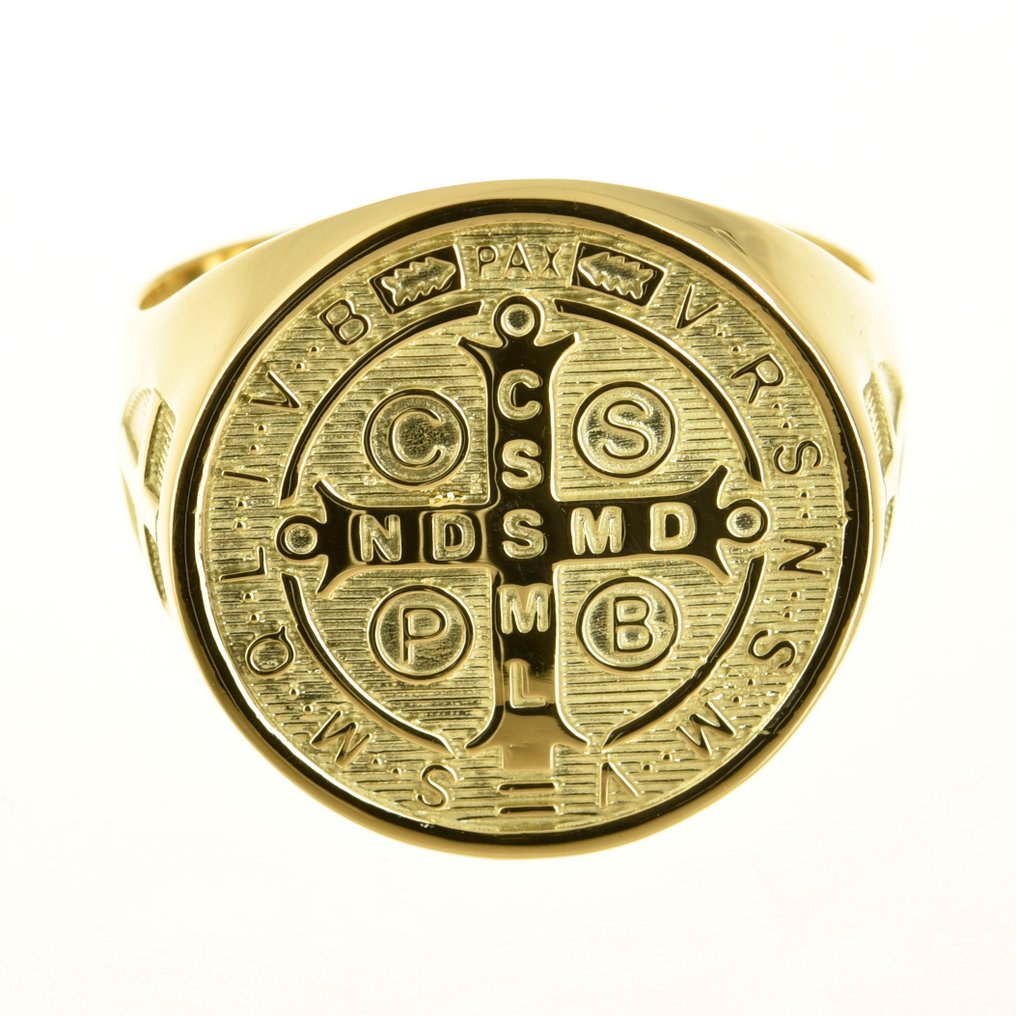 護身符戒指 - 14 克拉 黃金 #1.0