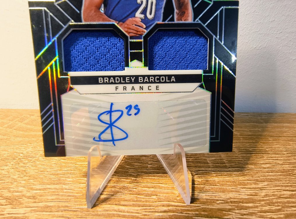 2024/25 Panini Obsidian Bradley Barcola , Warren Zaire-Emery Patch Auto's /199 - 2 Card - 狀況優良(EX) #4.3