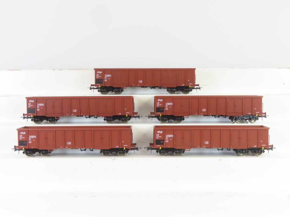 Roco H0 - 47474 - Τρένο μοντελισμού μεταφοράς εμπορευμάτων (5) - Τετραξονικά φορτηγά υψηλής ανύψωσης - NS #1.0