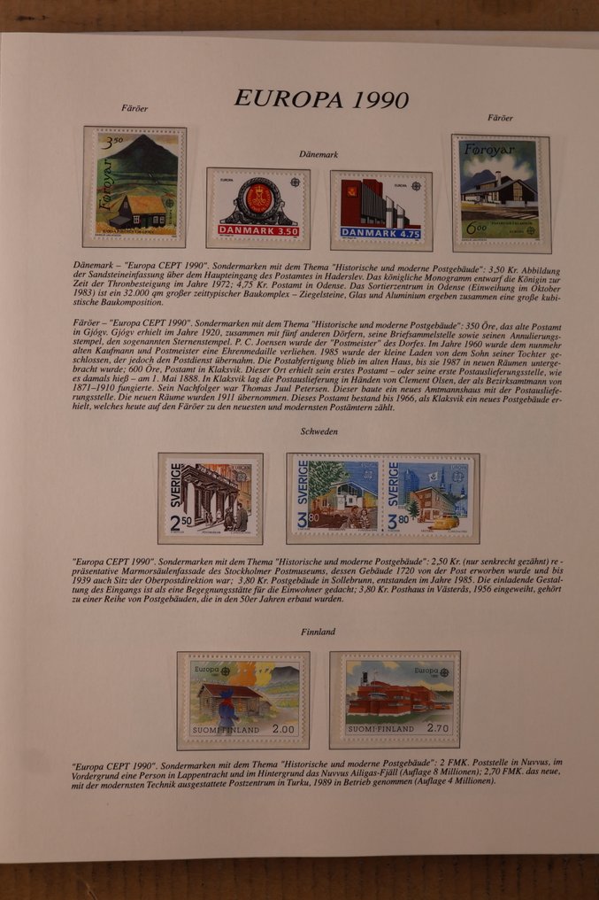 Verden 1899/1992 - Lot i 1 forhåndsudgivelsesalbum, 2 ringbind og 4 stakbøger + mappe #1.0