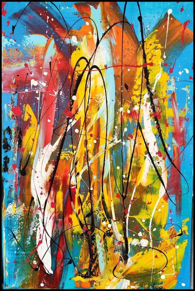 Luc Mora - Sur fond bleu - XXL #1.0