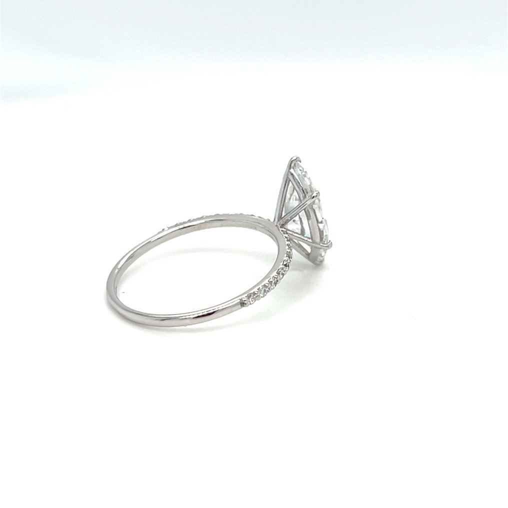 No reserve price - Ring - 14 kt. White gold -  2.24ct. tw. Diamond (Lab-grown) - Diamond #3.2