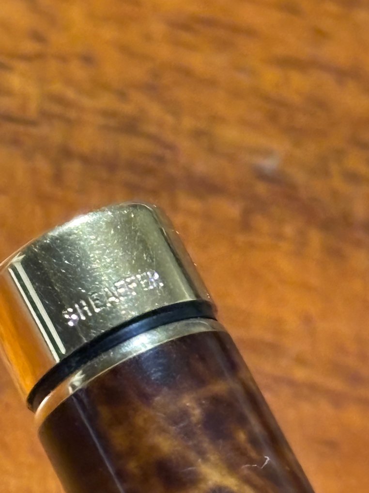 Sheaffer - Rare Sheaffer Targa 1025 Brown lacquer 14k NIB and Gold Trims - Zonder minimumprijs - Vulpen #4.3