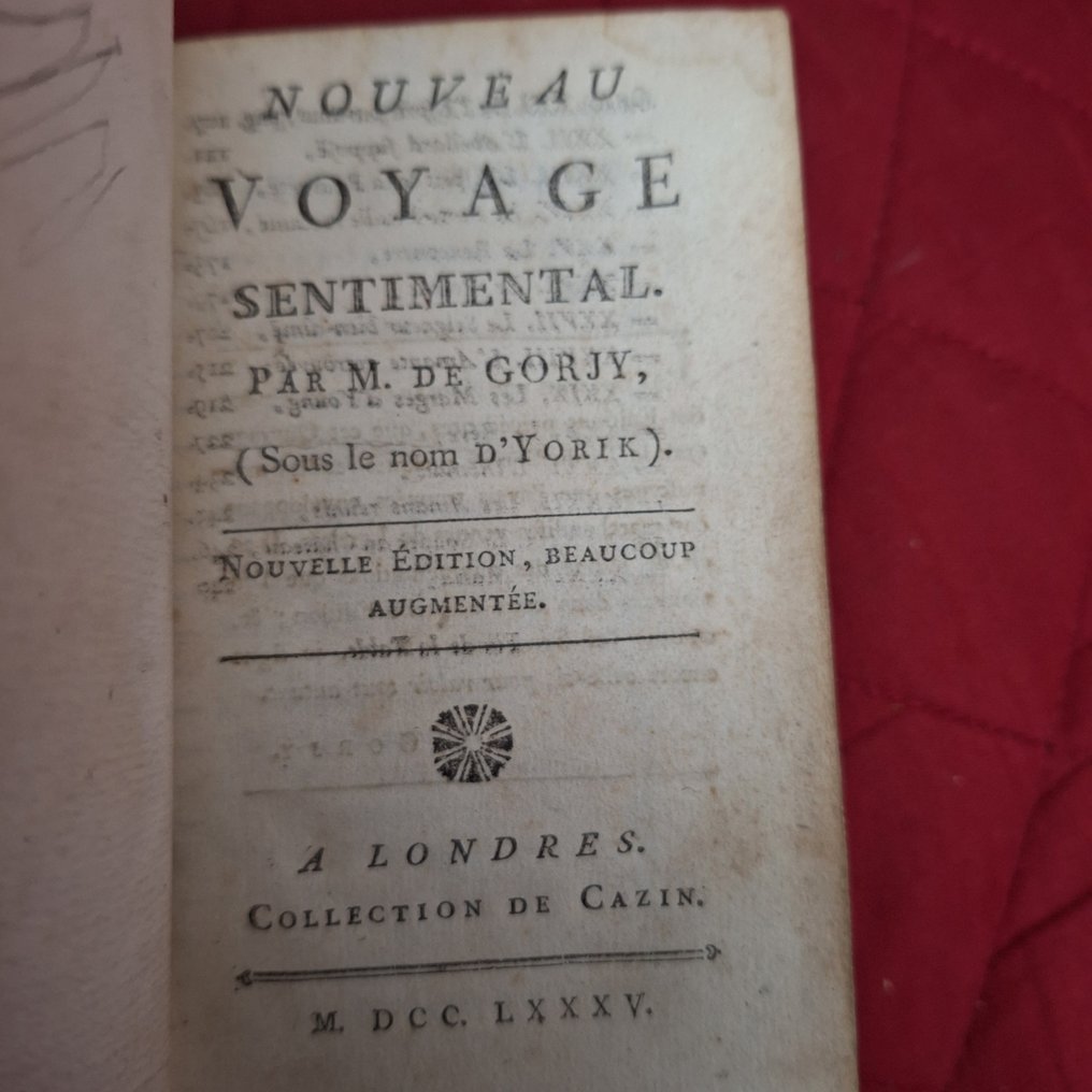 M. Gorij - Nouveau voyage sentimental - 1785 #1.0
