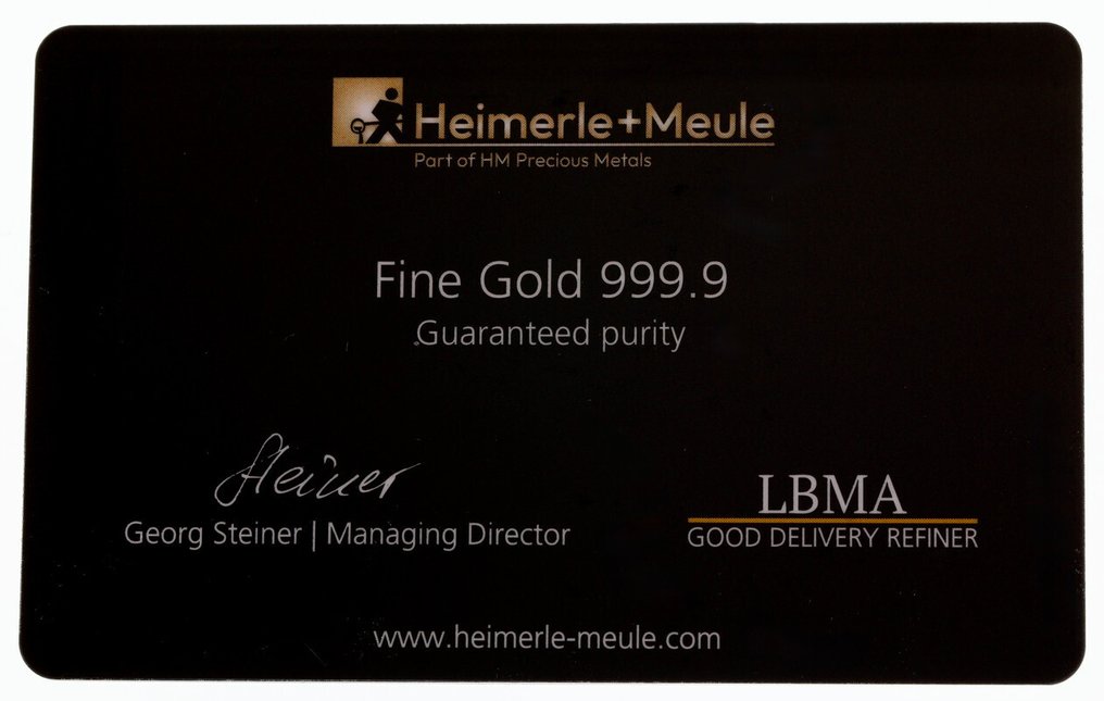 1/200 Ounce - Arany .999 - Heimerle + Meule, Germany - With certificate (Nincs minimálár) #1.0
