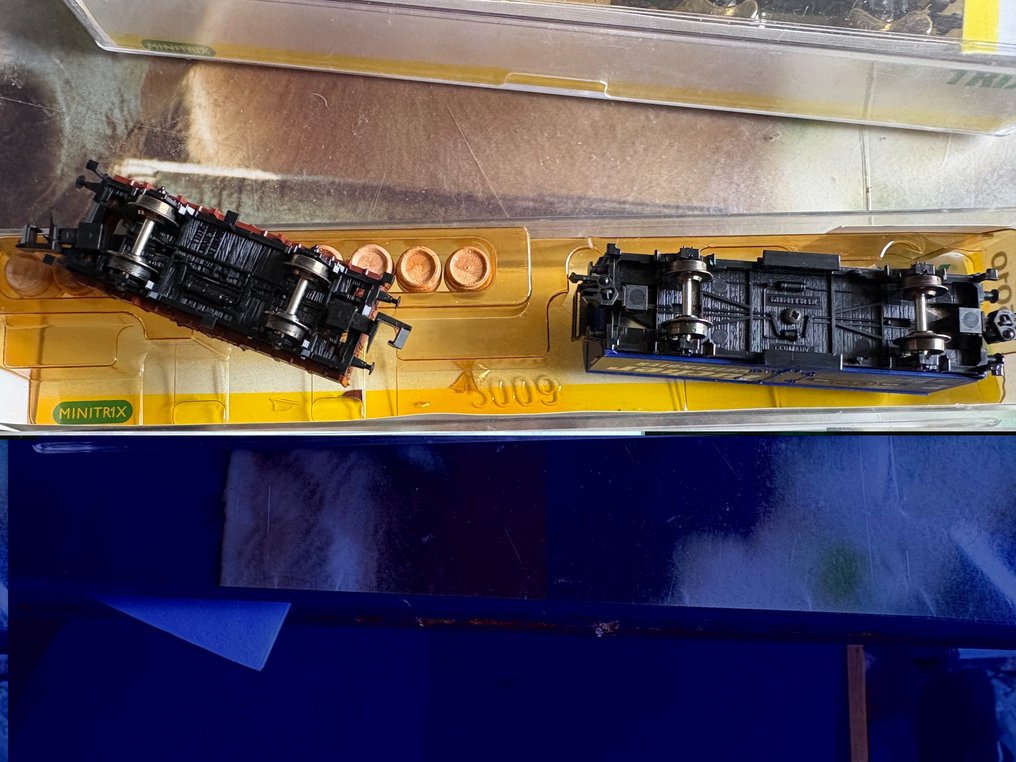 Minitrix N - 15010; 15308 - Zestaw modeli wagonu towarowego (2) - 4 wagony towarowe #2.1