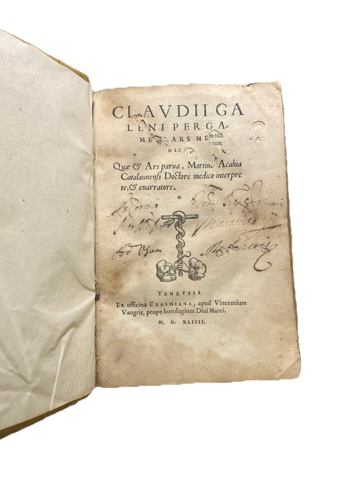 Claudio Galeno - Ars Medica, Claudii Galeni  EO - 1544 #2.1