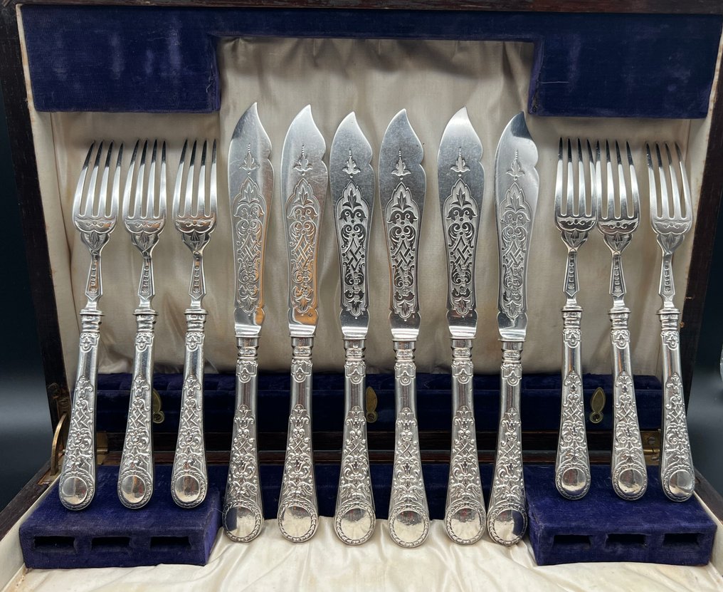 Dinner set for 6 (12) - Silverplated #1.0