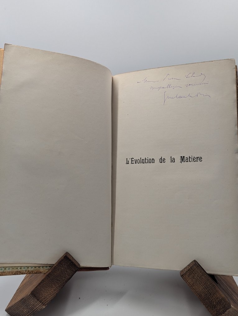 Gustave Le Bon - [Envoi autographe] L'évolution de la matière - 1917 #1.0