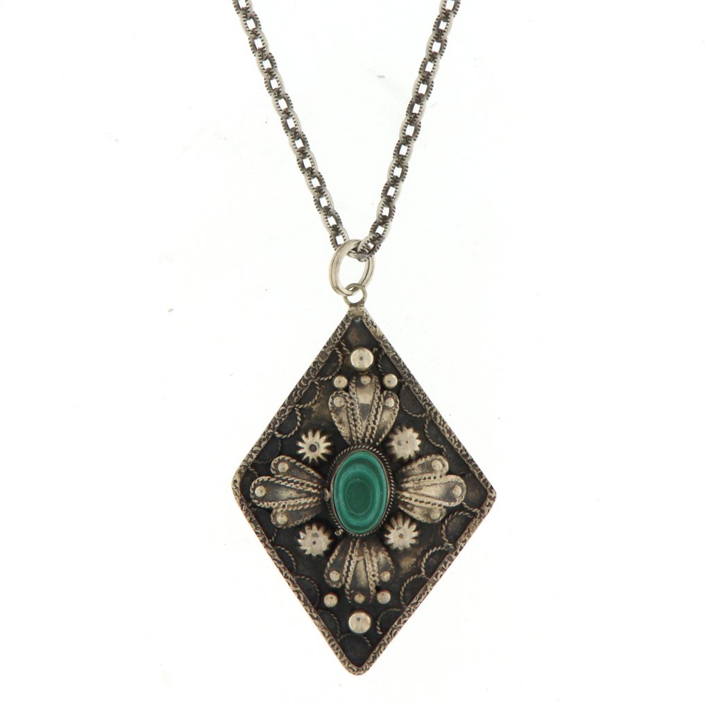 Fără preț de rezervă - Colier cu pandantiv Argint #1.0