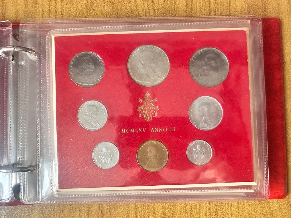 教廷. 保罗六世 (1963-1978). Set Serie completa 17 set anni dal 1963 al 1978 #2.1