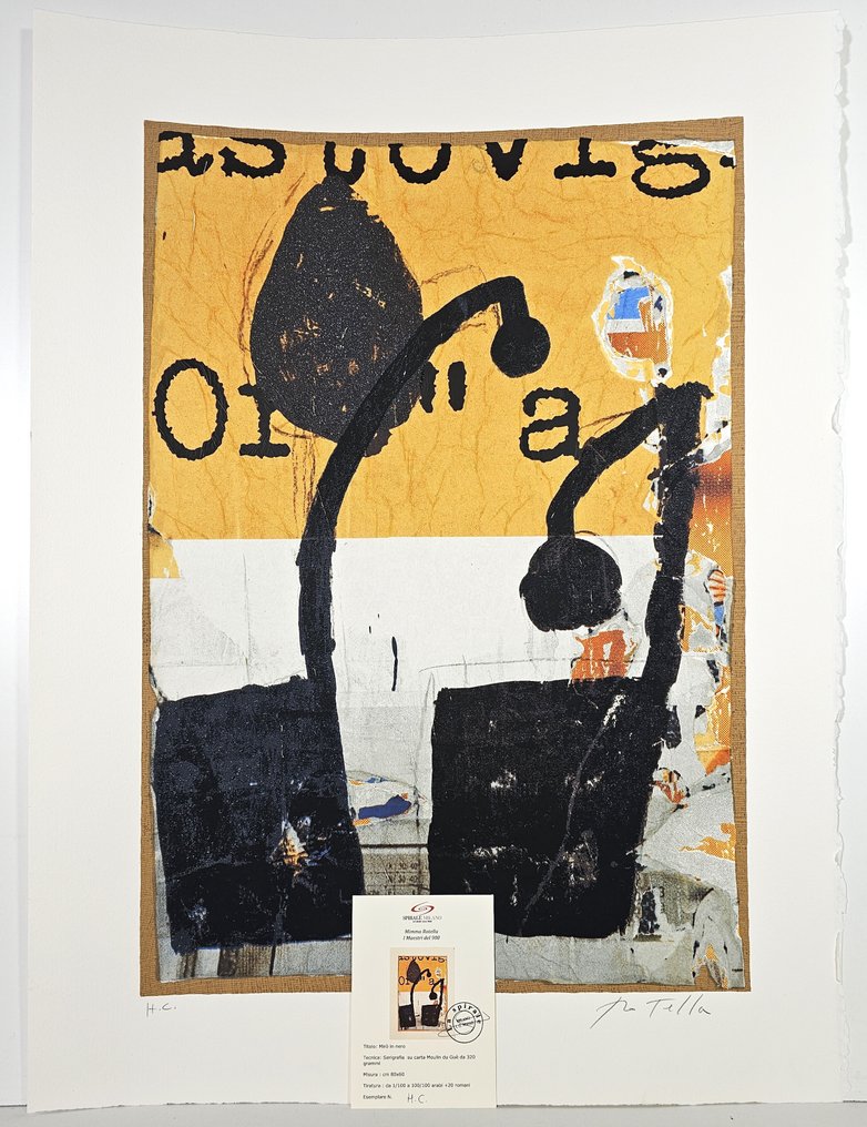 Mimmo Rotella (1918-2006) - Mirò in Nero #1.0