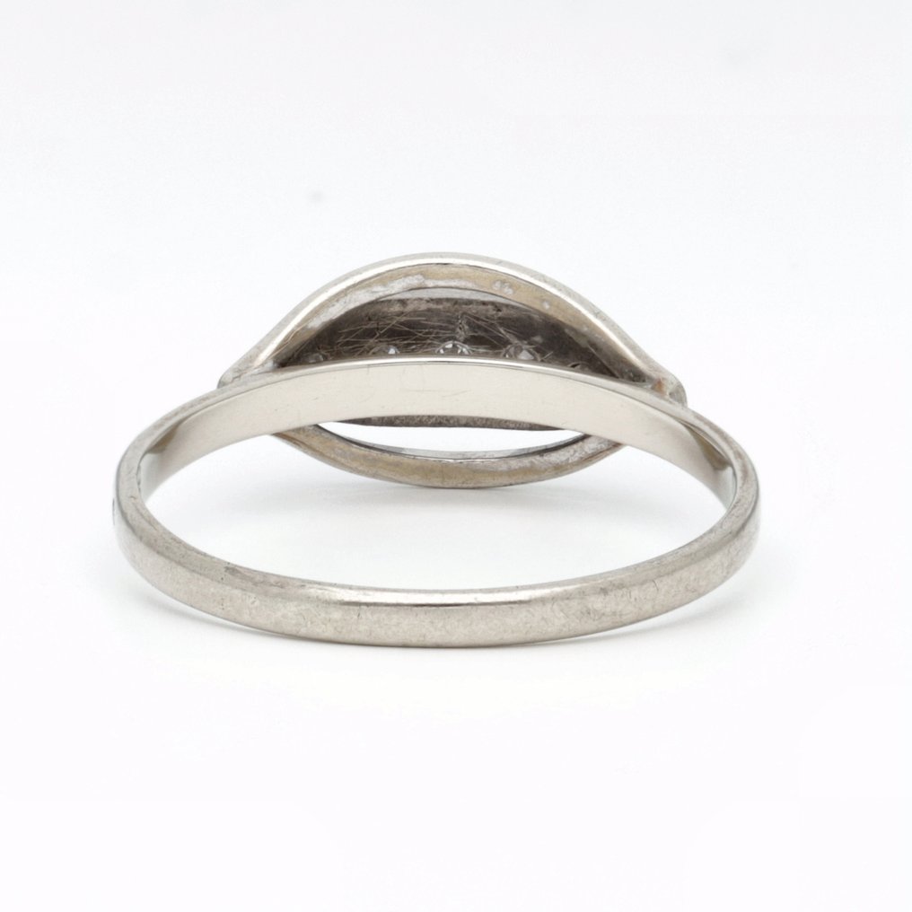 沒有保留價 - 戒指 - 14 克拉 白金 鉆石 (天然)  #3.2