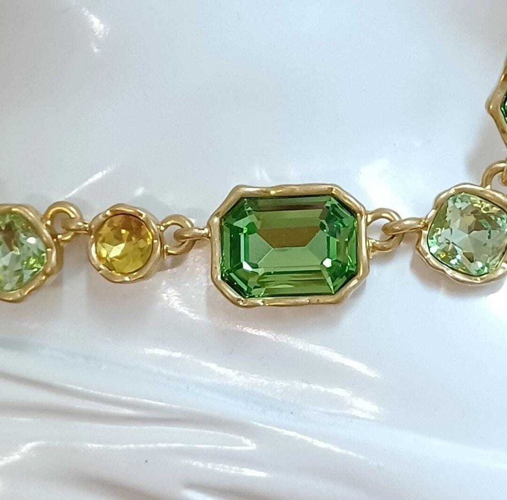 Oscar De La Renta - 鍍金, 水晶 - 頸鏈 #2.1