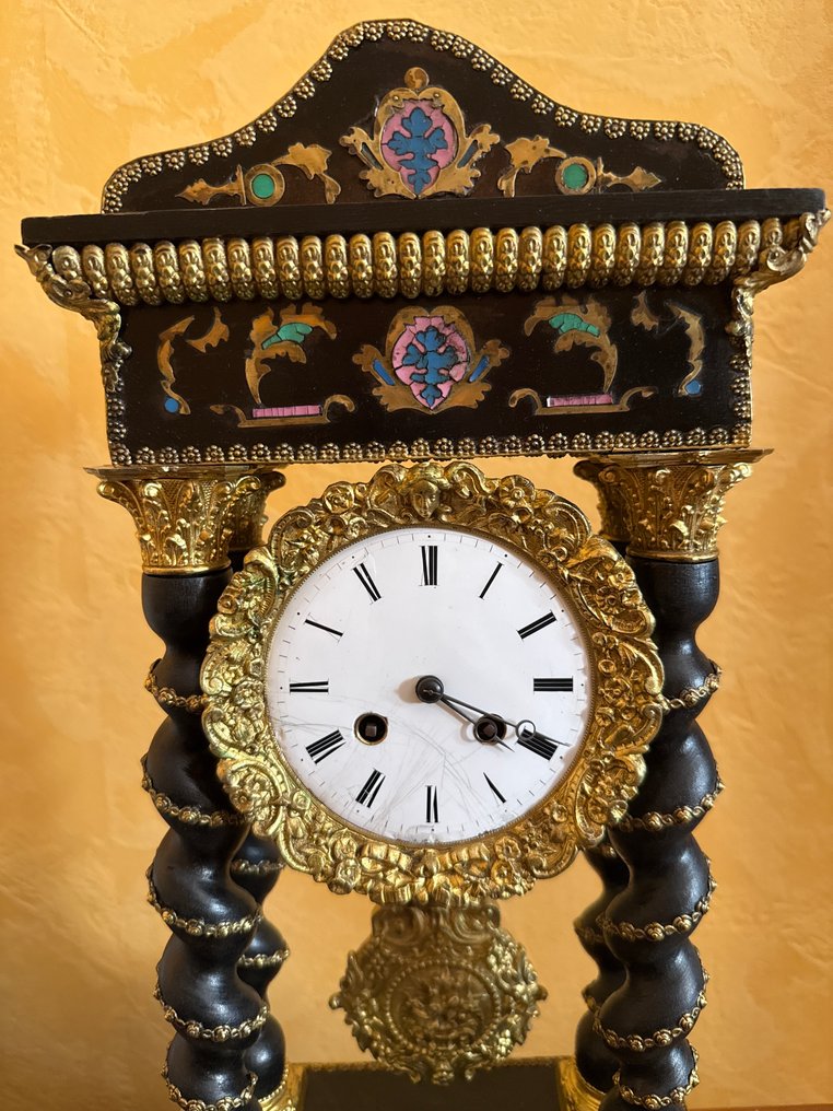 Ceas Portico - - Bronz aurit - 1850-1900 #1.0