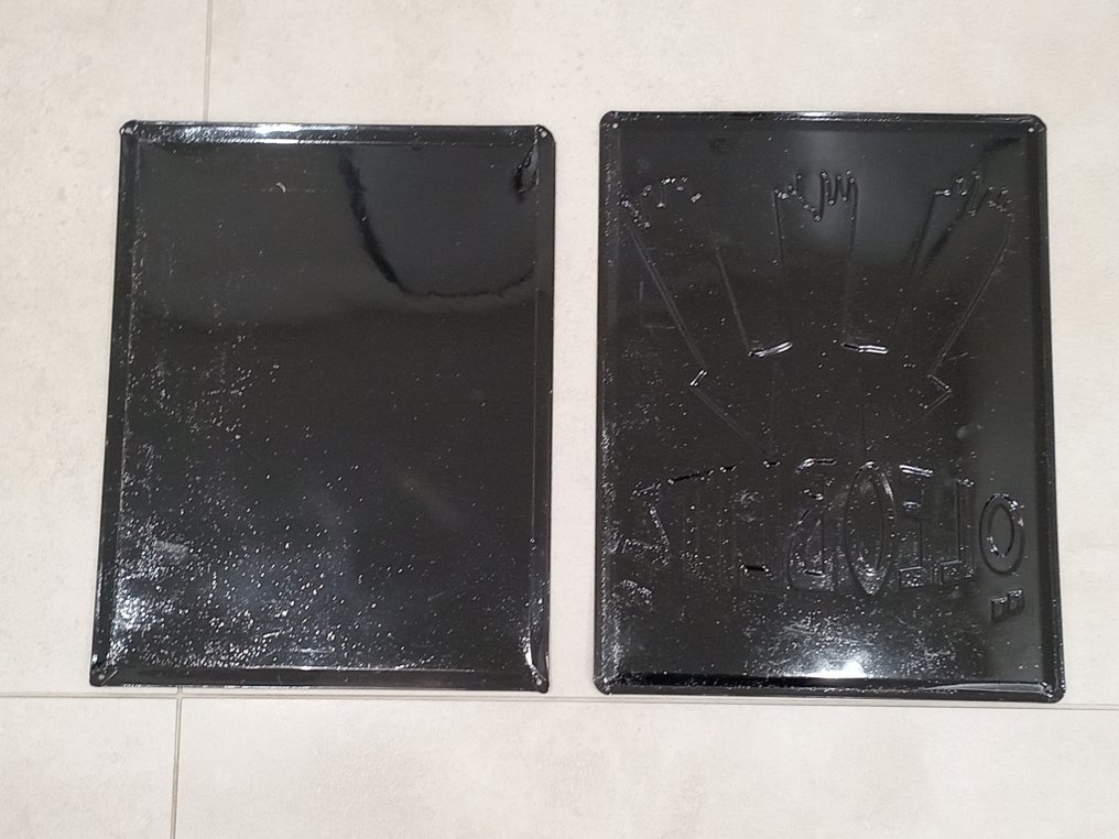 Caltex-Oleoblitz - Mainoskyltti - Metalli #2.1